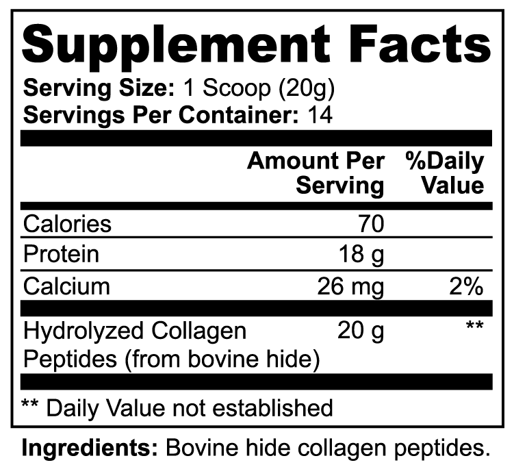 Force of Atlas: Grass-Fed Hydrolyzed Collagen Peptides