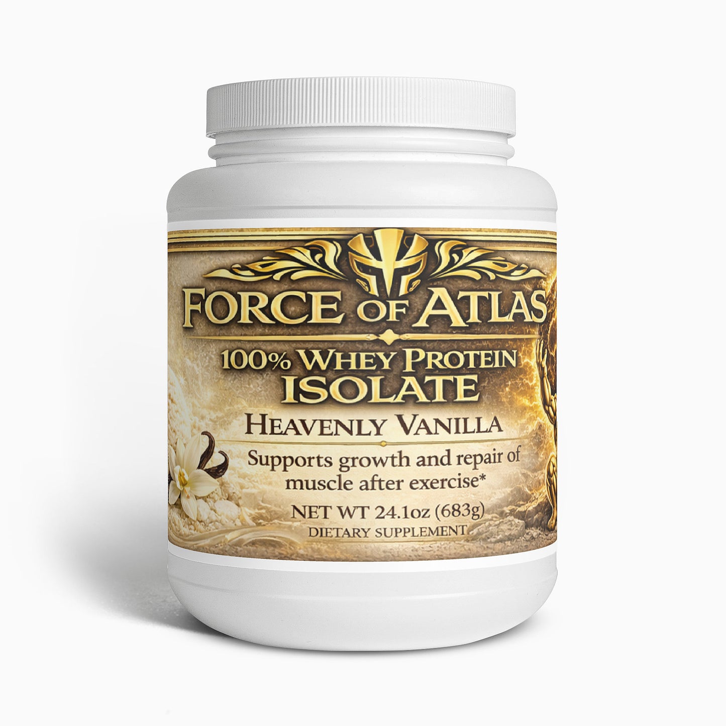 Force of Atlas Whey Protein Isolate - HEAVENLY VANILLA