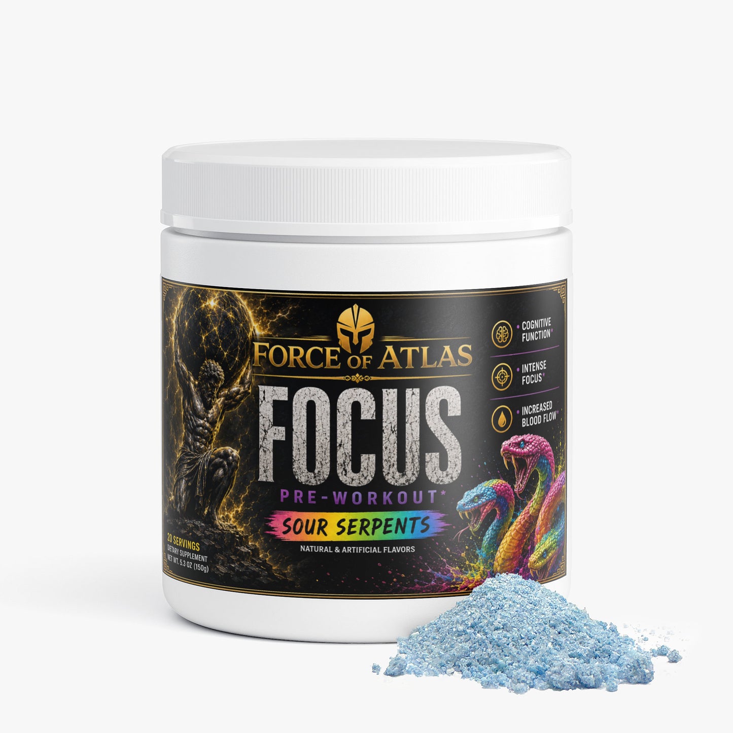 Force of Atlas Focus Pre-Workout - Sour Serpents