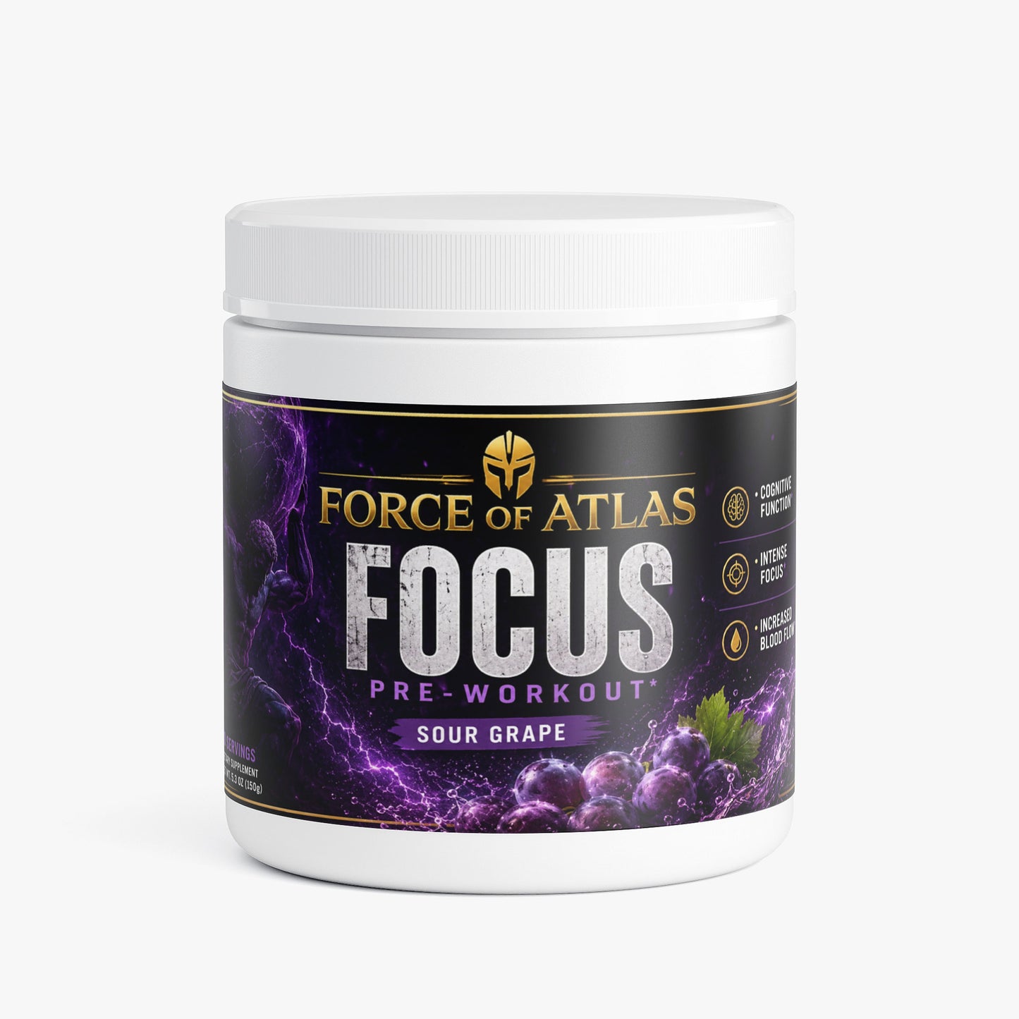 Force of Atlas Focus Pre-Workout - Sour Grape